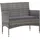 vidaXL Garten-Lounge-Set 5-tlg. grau