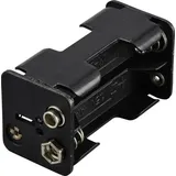 TRU Components Batteriehalter 4x Mignon Druckknopfanschluss 61 x 32 x 29mm