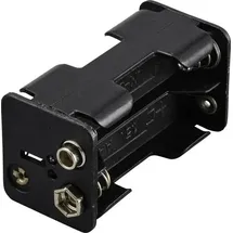 TRU Components Batteriehalter 4x Mignon Druckknopfanschluss 61 x 32 x 29mm