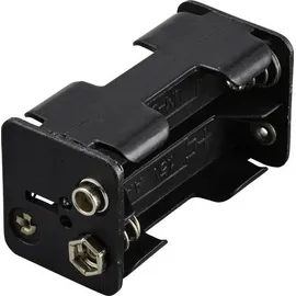 TRU Components Batteriehalter 4x Mignon Druckknopfanschluss 61 x 32 x 29mm