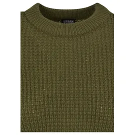 URBAN CLASSICS Short Waffle Pullover Summer Olive 2XL