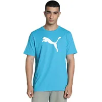 Puma Herren Teamrise Logo Jersey Cotton T-Shirts, Speed Blue-puma Weiß, 3XL EU