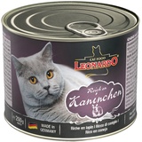 LEONARDO 24x 200g All Meat: Kaninchen Leonardo Nassfutter für Katzen