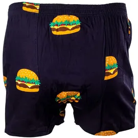 Happy Shorts Webboxershorts Burger/Pizza/Bier L 3er Pack