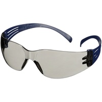3M SecureFit 100 Schutzbrille, blaue Bügel, Antikratz-/Antibeschlag-Beschichtung, hellgraue Scheibe für Innen/Außen, SF107AF-BLU