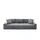 bobb Big-Sofa Webstoff 3-Sitzer Grau