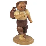 Müller Kleinkunst GmbH Seiffen Bärensammelfigur Bär Wandersmann natur klein Höhe 14 cm NEU Bär Bärenfigur Deko