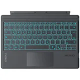 Inateck Surface Pro 7 Tastatur,Kompatibel mit Surface Pro 7/7+/6/5/4 mit Trackpad,Bluetooth 5.3, 7-Farbiger Hintergrund Beleuchtung,QWERTZ,KB02027