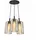 s.luce Cruet 3-flg. 3x17 30 cm Rund/Glas Schwarz
