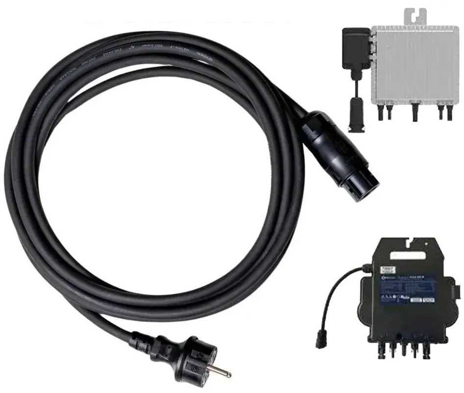Schuko-Anschlusskabel 5M /10M /15M für APsystems EZ1-M & Deye SUN-M80G4-EU-Q0