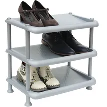 DanDiBo Ambiente Schuhregal 49 x 46 x 50 cm offen / grau