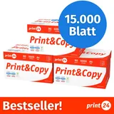Druckerpapier Kopierpapier 15000 Blatt 30 x 500 A4 Premium Hochweiß CIE 160 Testsieger PEFC zertifiziert