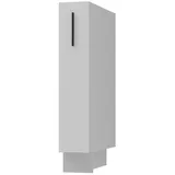 Feldmann-Wohnen Apothekerschrank Bonn (D15/kargo, 1 Türfront, innen 1 Korbauszug mit 2 Ablagen, 1-St., moderne Optik, MDF Fronten) grau / weiß matt grau