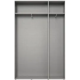 WIMEX Kleiderschrank WIMEX "Mugano,in 3 Breiten, 2 Tiefen, viele Farben, Made in Germany", front hochglanz lack weiß, korpus weiß, griffe alufarben, Schränke, Kinder, Weiß, B/H/T: 120cm x 185cm x 40cm, Ohne Spiegel, Basic, Holzwerkstoff, Kleiderschrank, mit