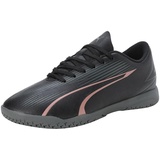 Puma Ultra Play IT Jr Soccer Shoe, Black-Copper Rose, 33