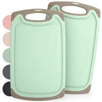 Blumtal Schneidebrett-Set Kunststoff 2 40 x 24,5 cm Grün