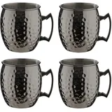 BUTLERS Becher 0,47 l Schwarz 4 St.