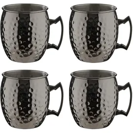 BUTLERS Becher 0,47 l Schwarz 4 St.