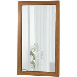 Teak-Wandspiegel MCW-M75, Badspiegel, Holzrahmen, hochwertiges B-Grade-Teak (Kernholz, 20-30 Jahre), 71x40cm