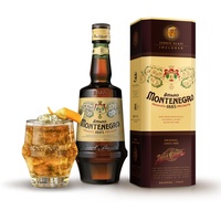 Amaro Montenegro 70 cl Giftpack - Italiano Bitter 23% Vol. Geschenkpackung mit Glas