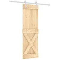 VidaXL Schiebetür mit Beschlag 70x210 cm Massivholz Kiefer