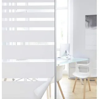 Gardinenbox Fensterfolie selbsthaftend Streifen 67x200 cm Sichtschutzfolie Anti-UV statische Haftung Folie selbstklebend, 201916000