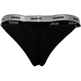 Hugo Damen String, 5er Pack - Fivepack String Gift, Cotton Stretch, Logo, uni Schwarz/Rot L