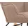 Mendler Schaukelstuhl HWC-N14 Stoff/Textil 320 g/m2 80 x 100 x 80 cm Braun