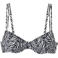 s.Oliver Bikini-Top Damen Schwarz/Weiß 42 Cup F