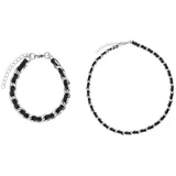 Steel_art Set Lures schwarz/silber Edelstahl