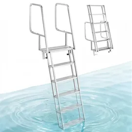 Vevor Dockleiter Klappbar Silber