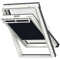 VELUX Vorteils-Set Hitzeschutz Plus DOP Manuell Uni Dunkelblau/Schwarz 1100, 55x78 cm (CK02), Alu-Schiene und Haltekrallen,GGU,Manuell,VELUX