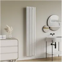 neu.haus Design Röhrenheizkörper 180 x 360 mm 707 W weiß Mittelventil