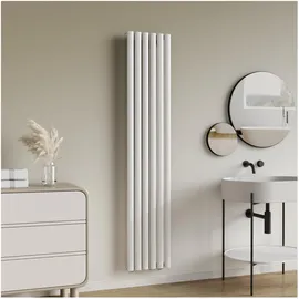 neu.haus Design Röhrenheizkörper 180 x 360 mm 707 W weiß Mittelventil