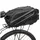 wozinsky Fahrradtasche mit langem Riemen und erweiterbaren Seitentaschen schwarz