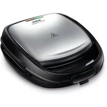 Tefal SW342D38 Crêpes-Maschine 2 Crepe(s), Edelstahl, Kontaktgrill, Silber, Schwarz