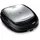 Tefal SW342D38 Crêpes-Maschine 2 Crepe(s), Edelstahl, Kontaktgrill, Silber, Schwarz