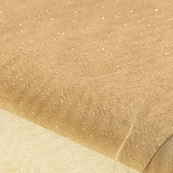 Feintüll "Glitzer", gold