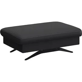 flexlux Pouf »Glow Sitzhocker, Polsterhocker« Hocker mit Stauraum, Fuß schwarz schwarz