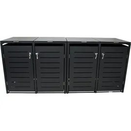 DEGAMO Mülltonnenbox 264 x 80 x 116 cm anthrazit