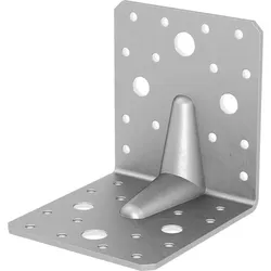 GH Winkelverbinder 90/100S mit Steg  / 105x90x105x3  - Edelstahl A4
