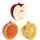 Krebs Glas Lauscha Baumschmuck Obst-Set Mehrfarbig, 8cm