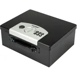 HMF 1006-02 Dokumentenbox Elektronikschloss, 32,5 x 25,5 x 12,5 cm, Schwarz