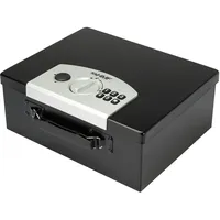 HMF 1006-02 Dokumentenbox Elektronikschloss, 32,5 x 25,5 x 12,5 cm, Schwarz