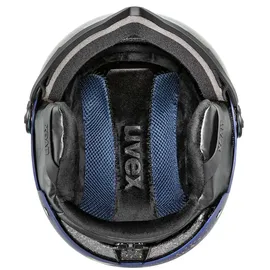 Uvex Wanted vis WE Skihelm, mit Visier-Blau-54-58