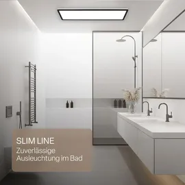 B.K.Licht LED Panel 1 58x20 cm eckig schwarz