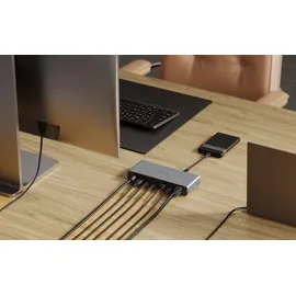 Hyper HyperDrive Thunderbolt 4 Dockingstation Passend für Marke Dockingstations: Universal USB-C® Power Delivery, integrierter Kartenleser