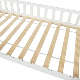 [en.casa] Hausbett Ydre 90 x 200 cm Kiefer weiß