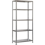 Simon Rack Simonrack Schwerlastregal, Lagerregal, 180x90x40 Metallregal, Kellerregal, Biegestelle 100 kg, 5 Fachböden, Galvanisiert - Comfort