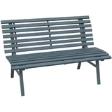 Outsunny Gartenbank 123 x 67 x 79 cm Blau